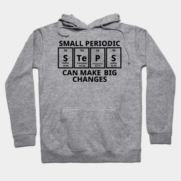 Small Periodic Steps Can Make Big Changes Hoodie by Texevod